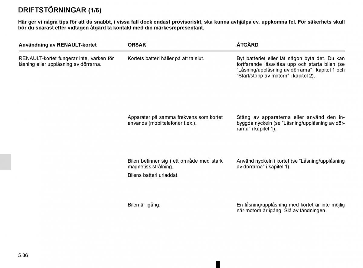 Renault Captur instruktionsbok / page 226