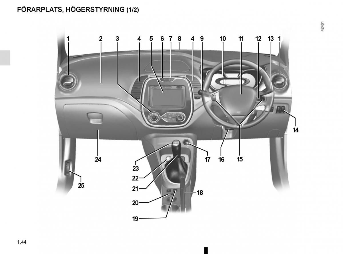 Renault Captur instruktionsbok / page 50