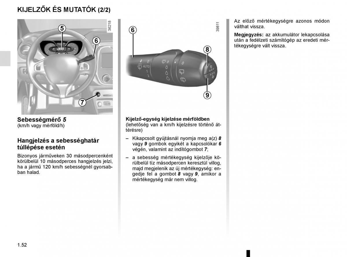 Renault Captur Kezelesi utmutato / page 58