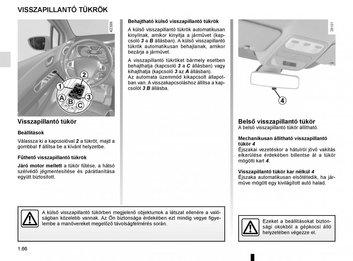 Renault Captur Kezelesi utmutato / page 72