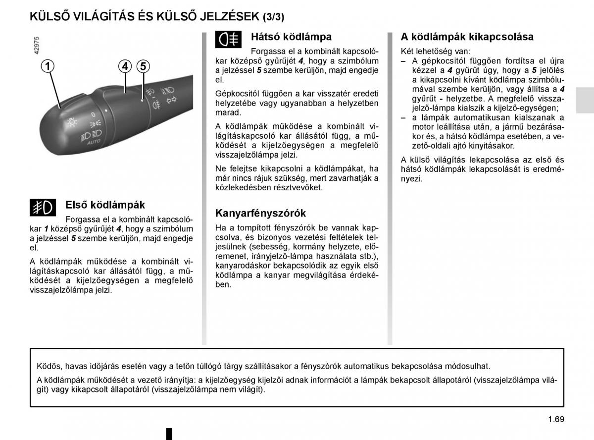 Renault Captur Kezelesi utmutato / page 75