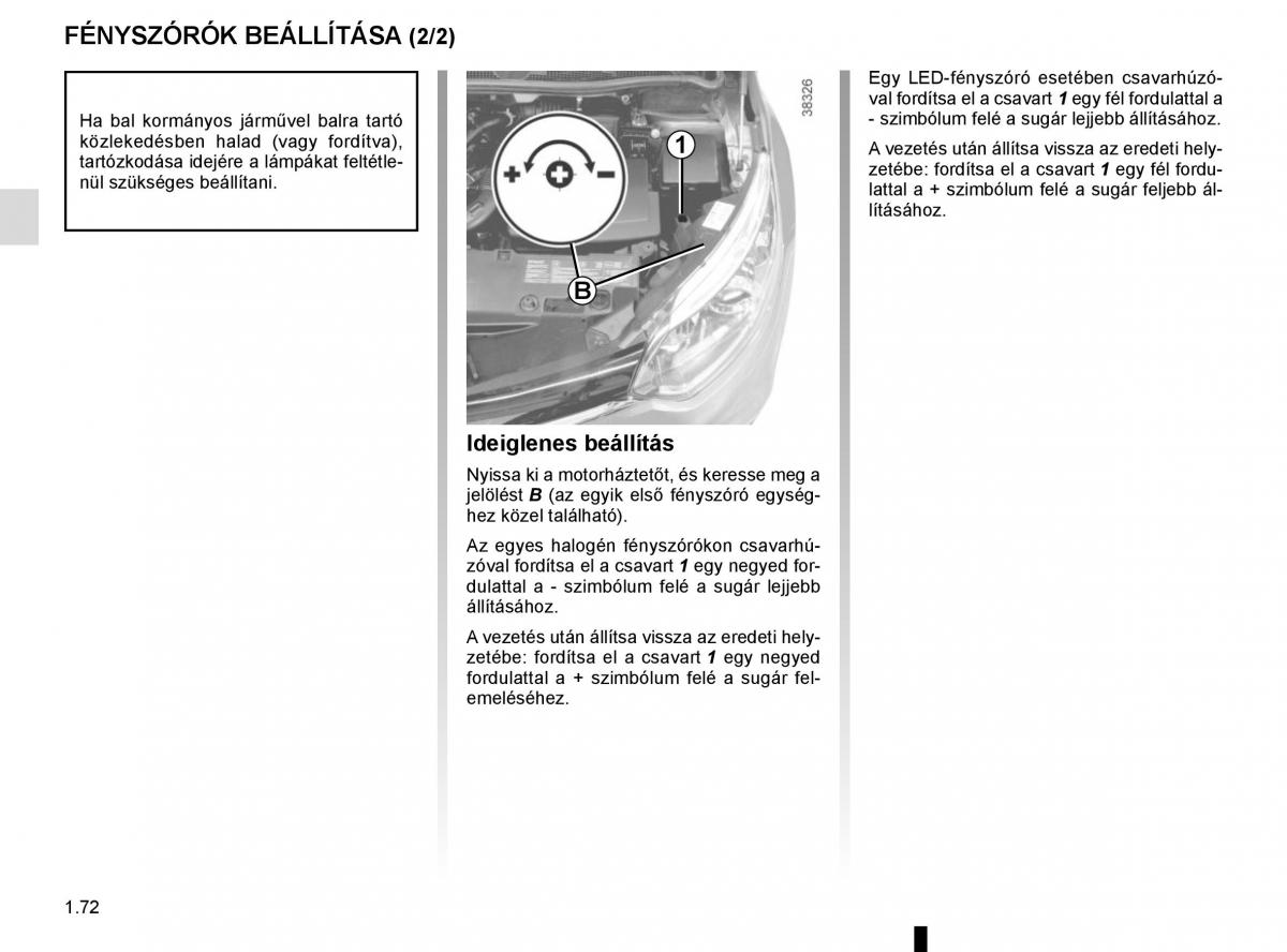 Renault Captur Kezelesi utmutato / page 78