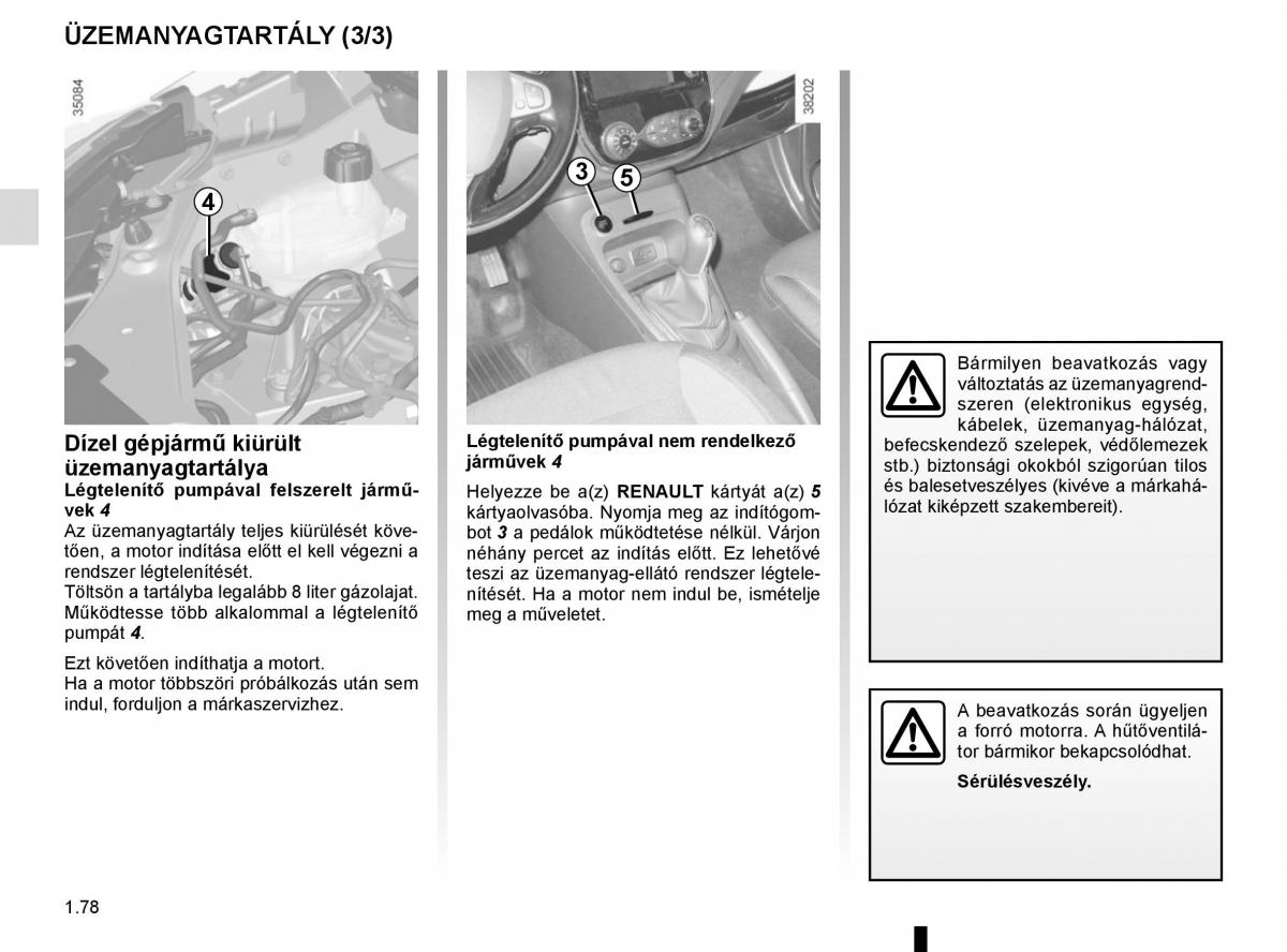 Renault Captur Kezelesi utmutato / page 84