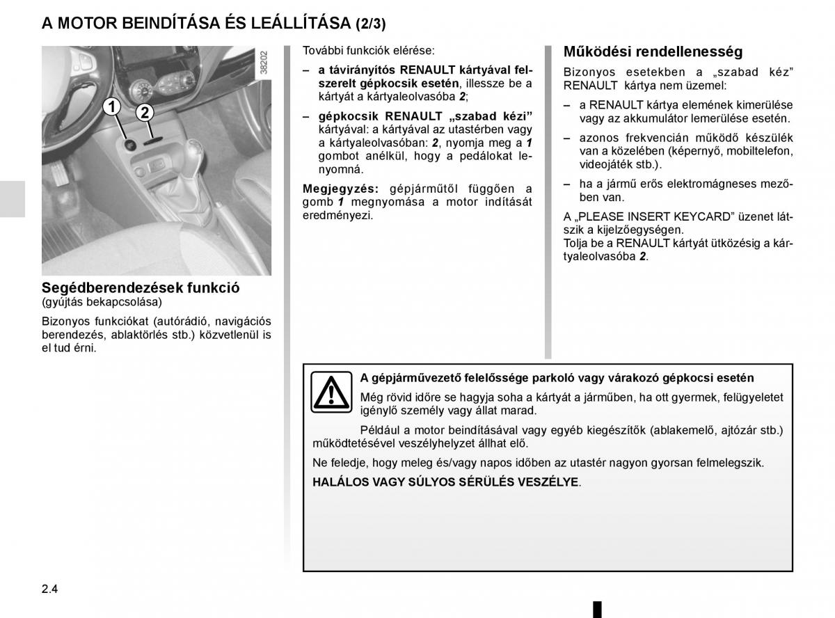 Renault Captur Kezelesi utmutato / page 88