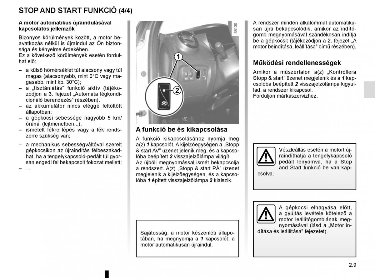 Renault Captur Kezelesi utmutato / page 93