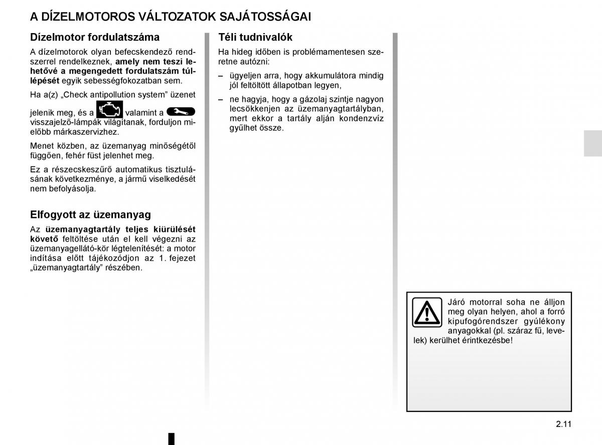 Renault Captur Kezelesi utmutato / page 95