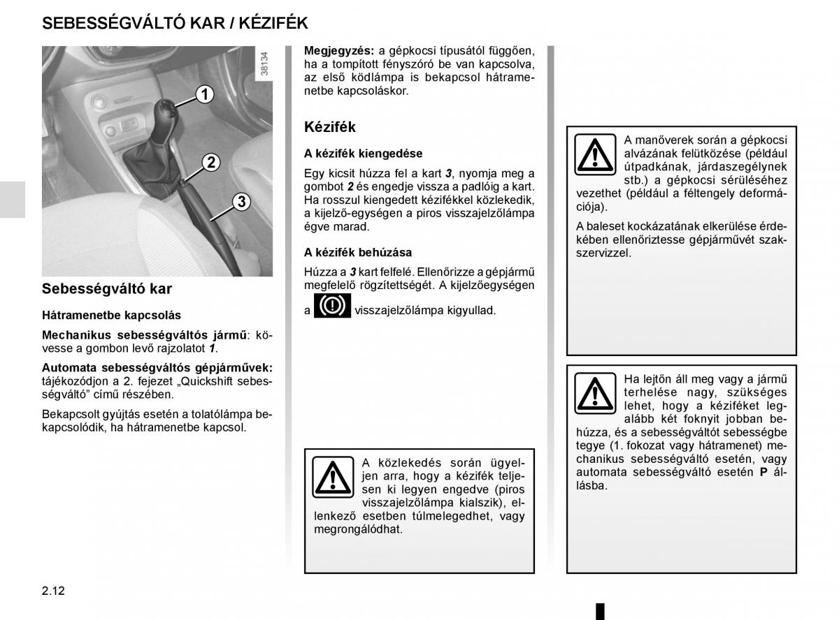 Renault Captur Kezelesi utmutato / page 96