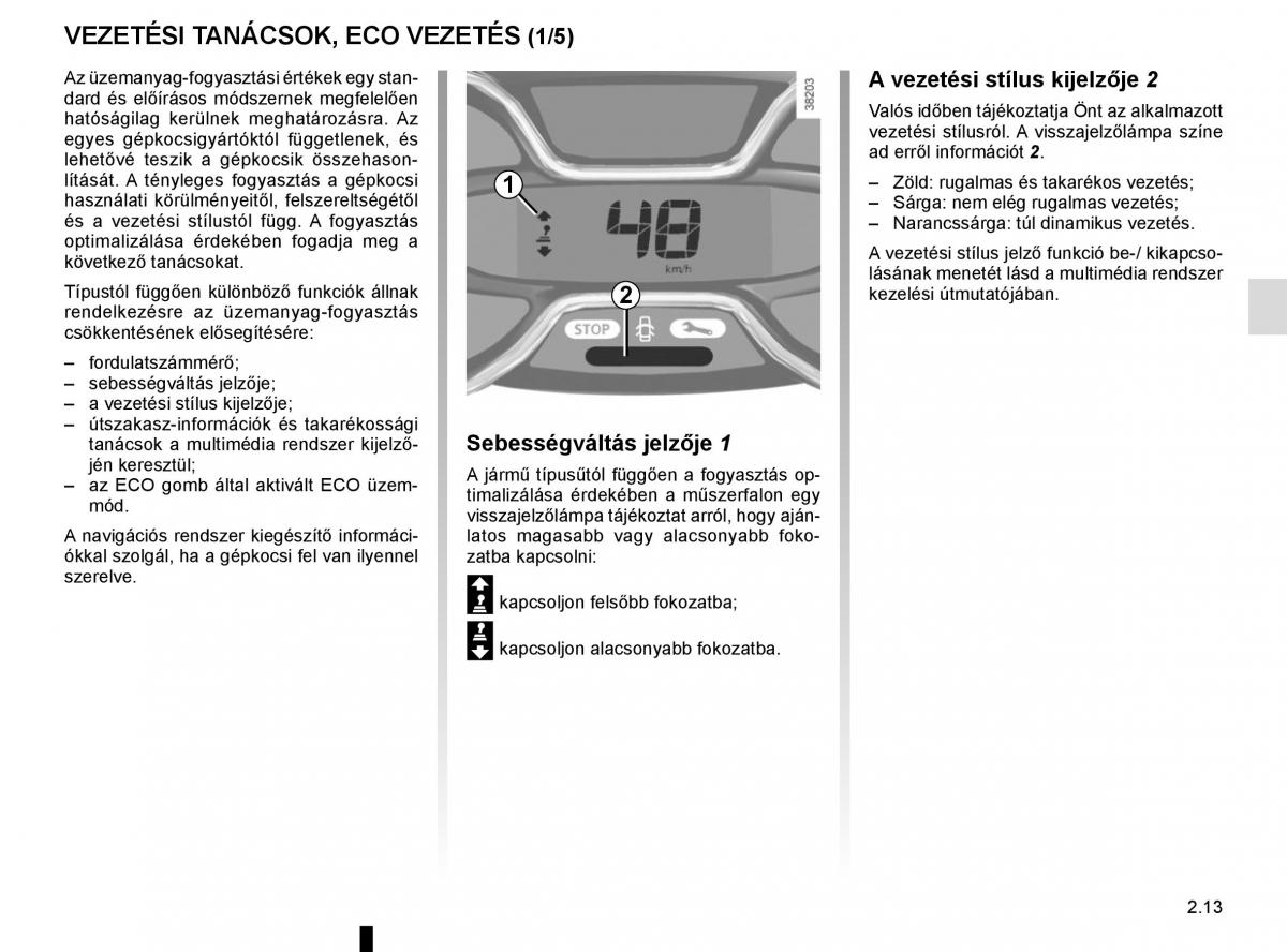 Renault Captur Kezelesi utmutato / page 97