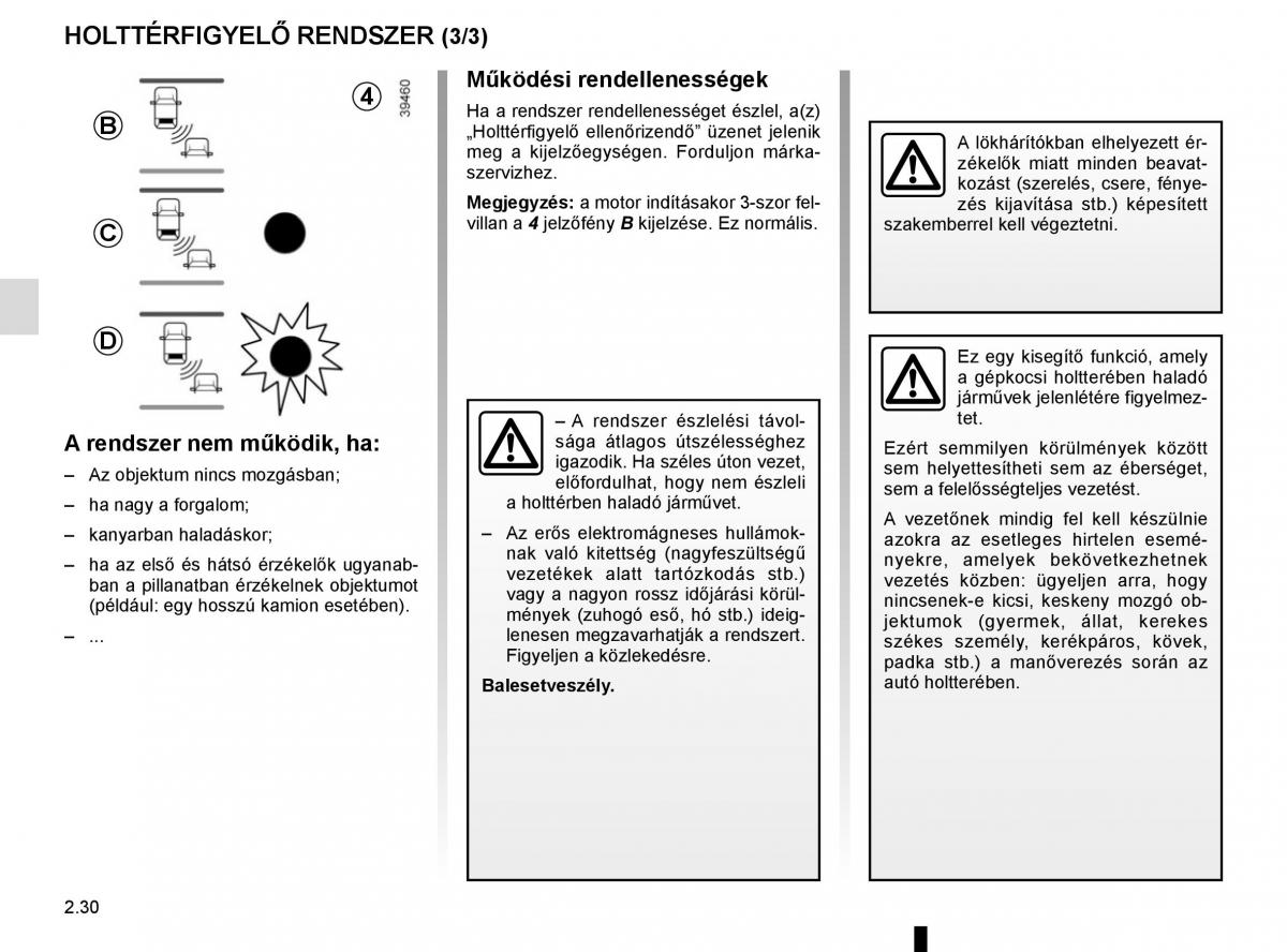 Renault Captur Kezelesi utmutato / page 114