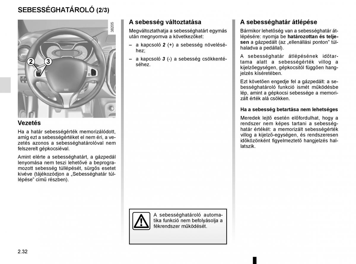 Renault Captur Kezelesi utmutato / page 116