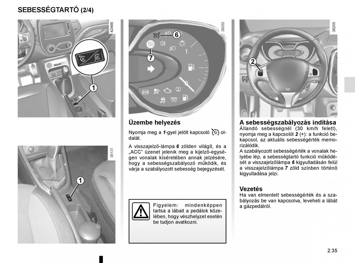 Renault Captur Kezelesi utmutato / page 119