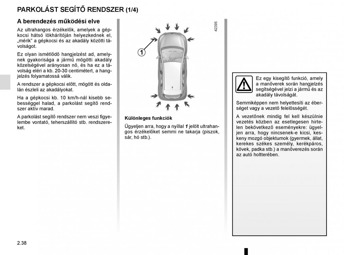 Renault Captur Kezelesi utmutato / page 122