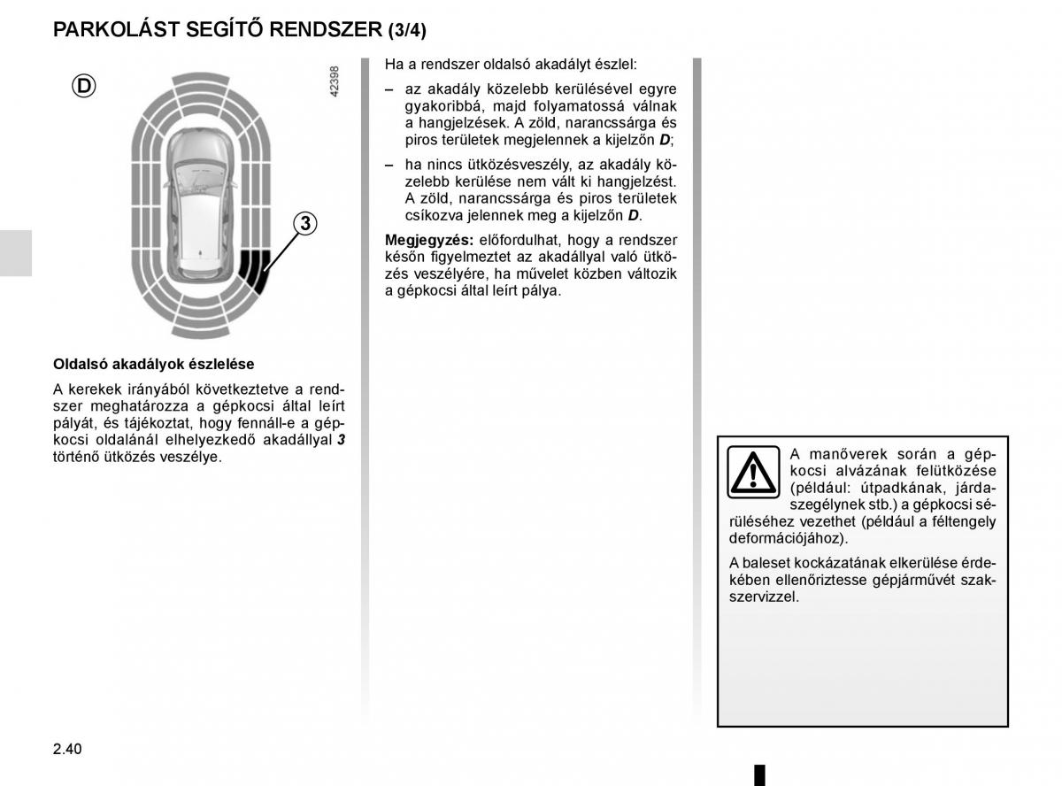 Renault Captur Kezelesi utmutato / page 124