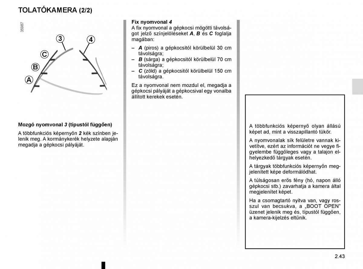 Renault Captur Kezelesi utmutato / page 127