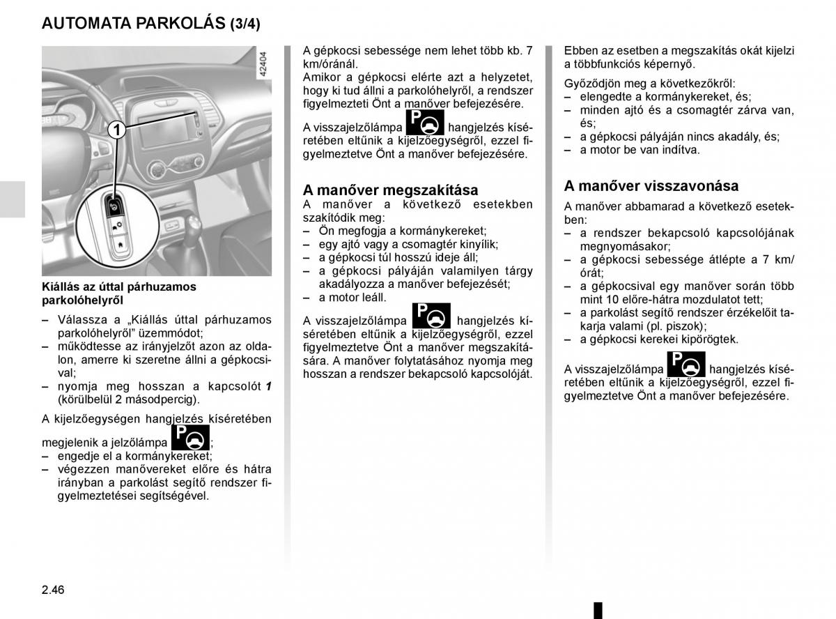 Renault Captur Kezelesi utmutato / page 130