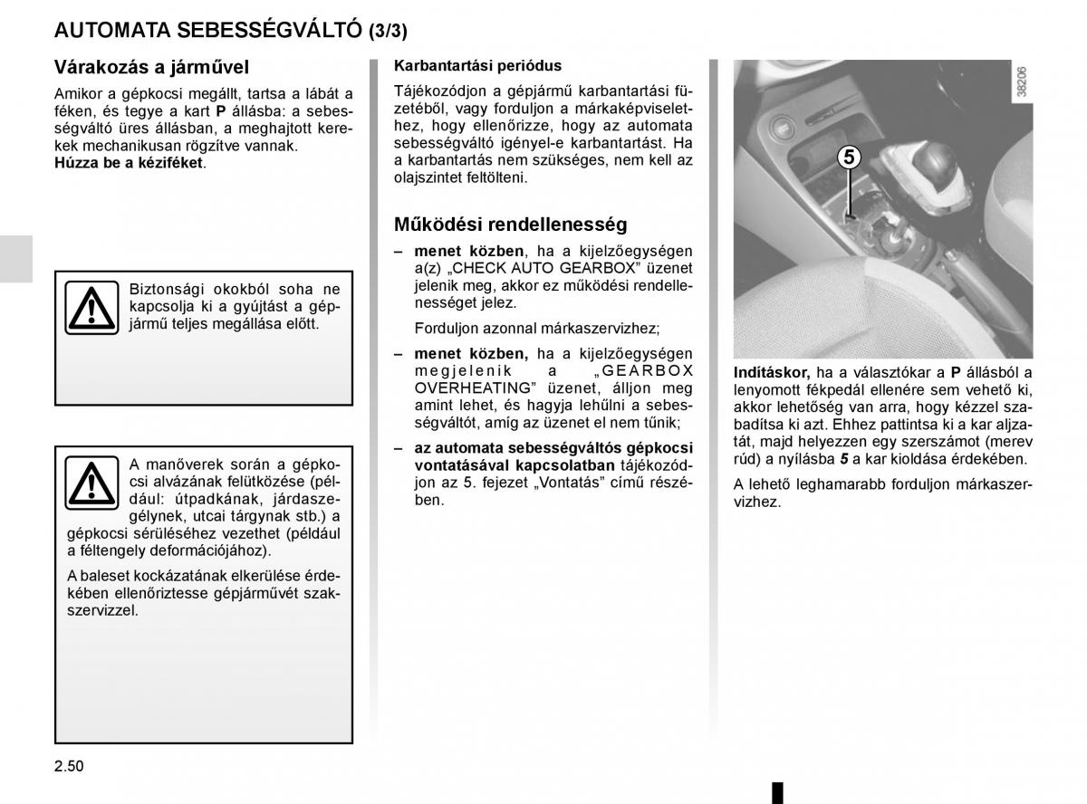 Renault Captur Kezelesi utmutato / page 134