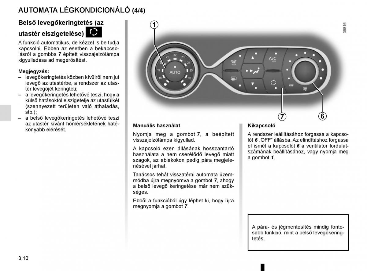 Renault Captur Kezelesi utmutato / page 144