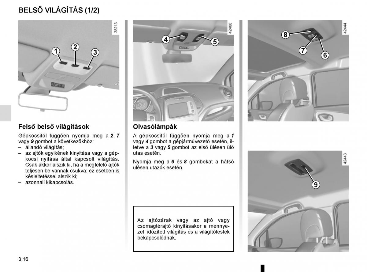 Renault Captur Kezelesi utmutato / page 150