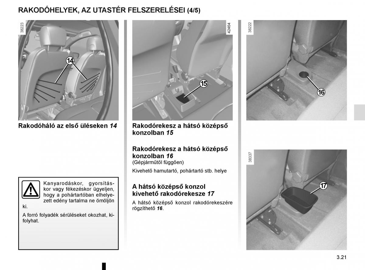 Renault Captur Kezelesi utmutato / page 155