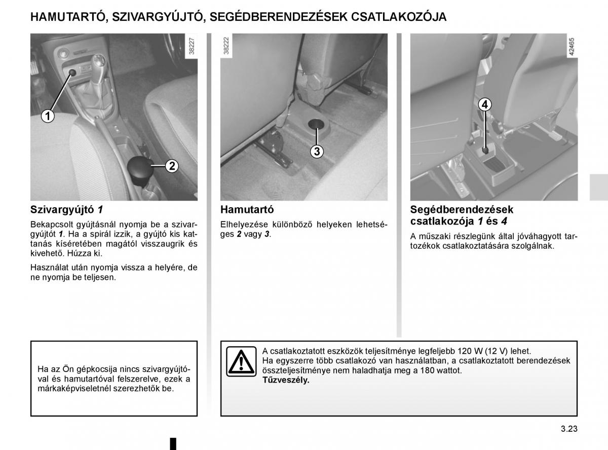 Renault Captur Kezelesi utmutato / page 157