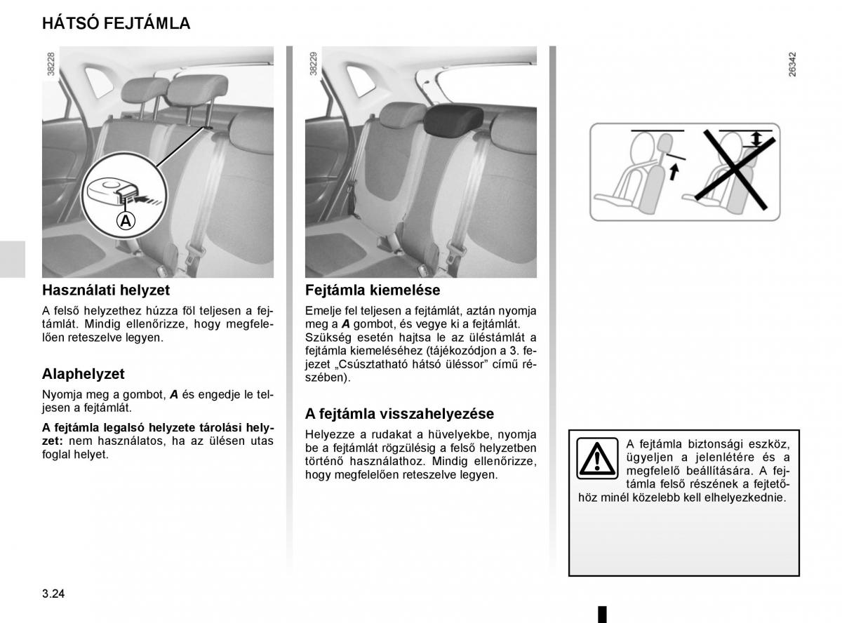 Renault Captur Kezelesi utmutato / page 158