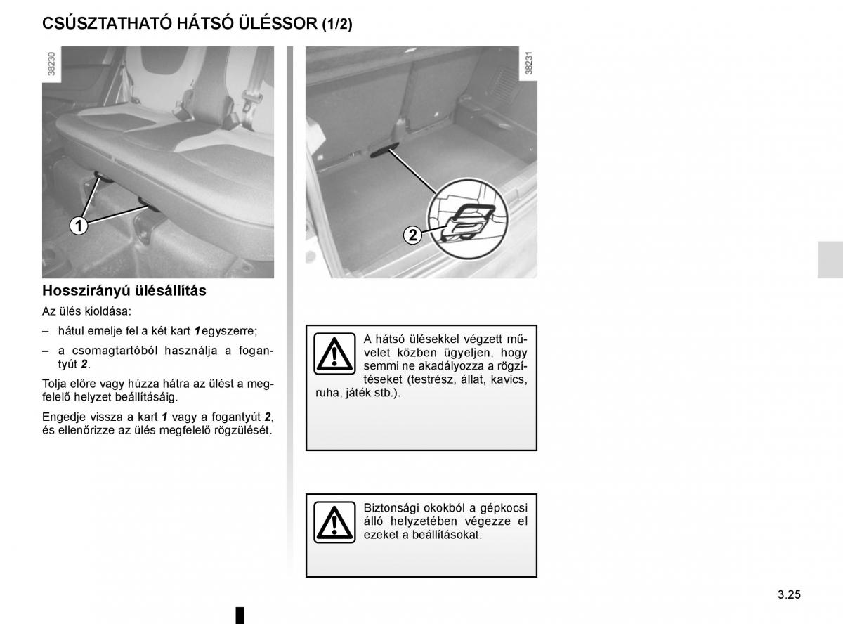 Renault Captur Kezelesi utmutato / page 159