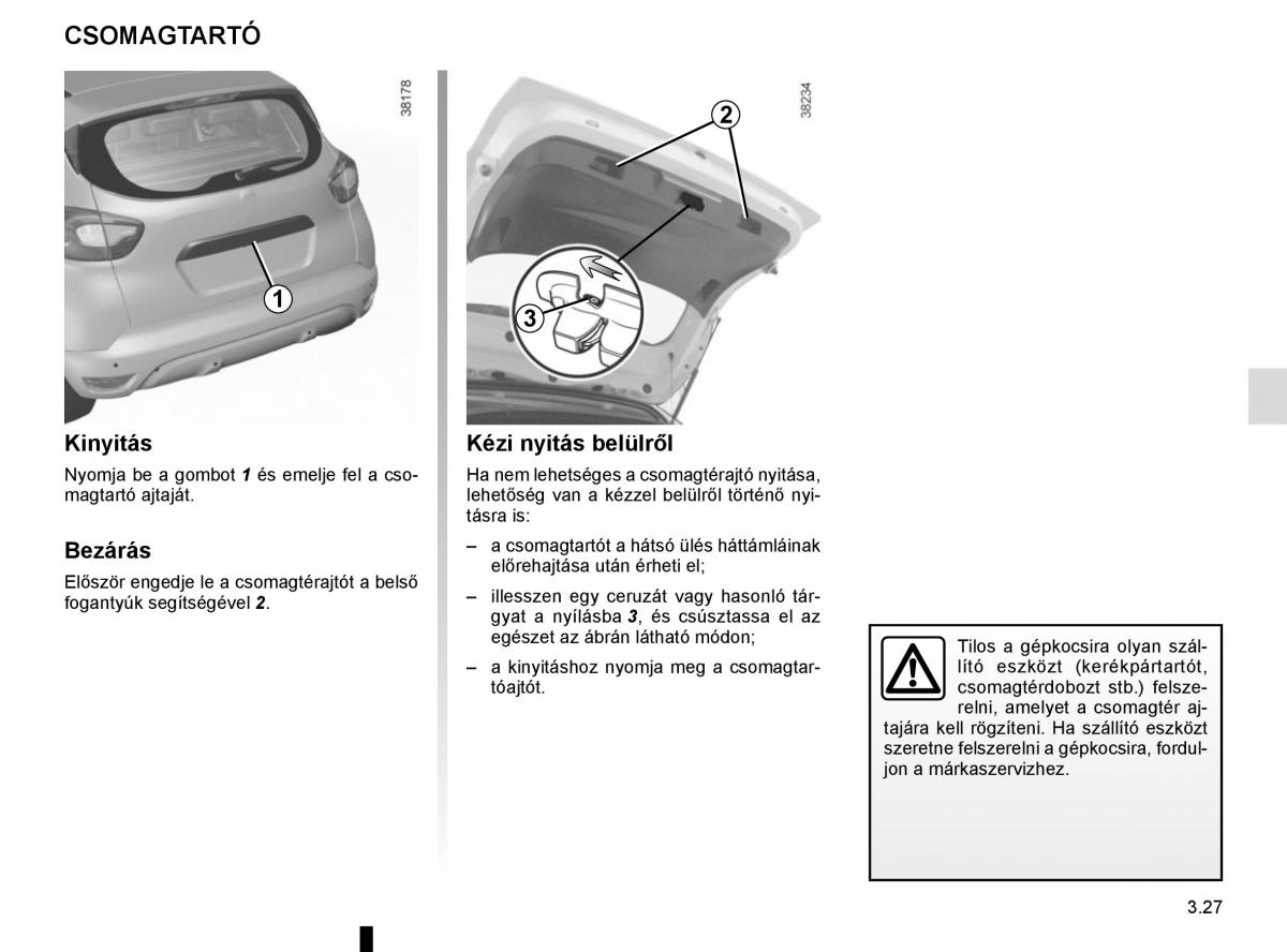 Renault Captur Kezelesi utmutato / page 161