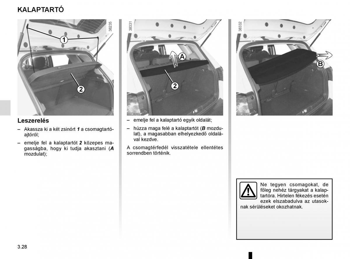 Renault Captur Kezelesi utmutato / page 162