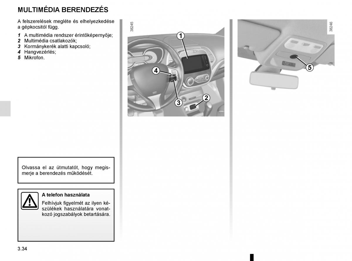 Renault Captur Kezelesi utmutato / page 168