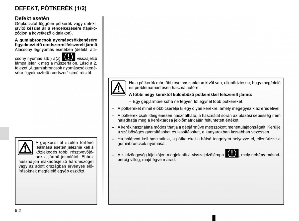 Renault Captur Kezelesi utmutato / page 192