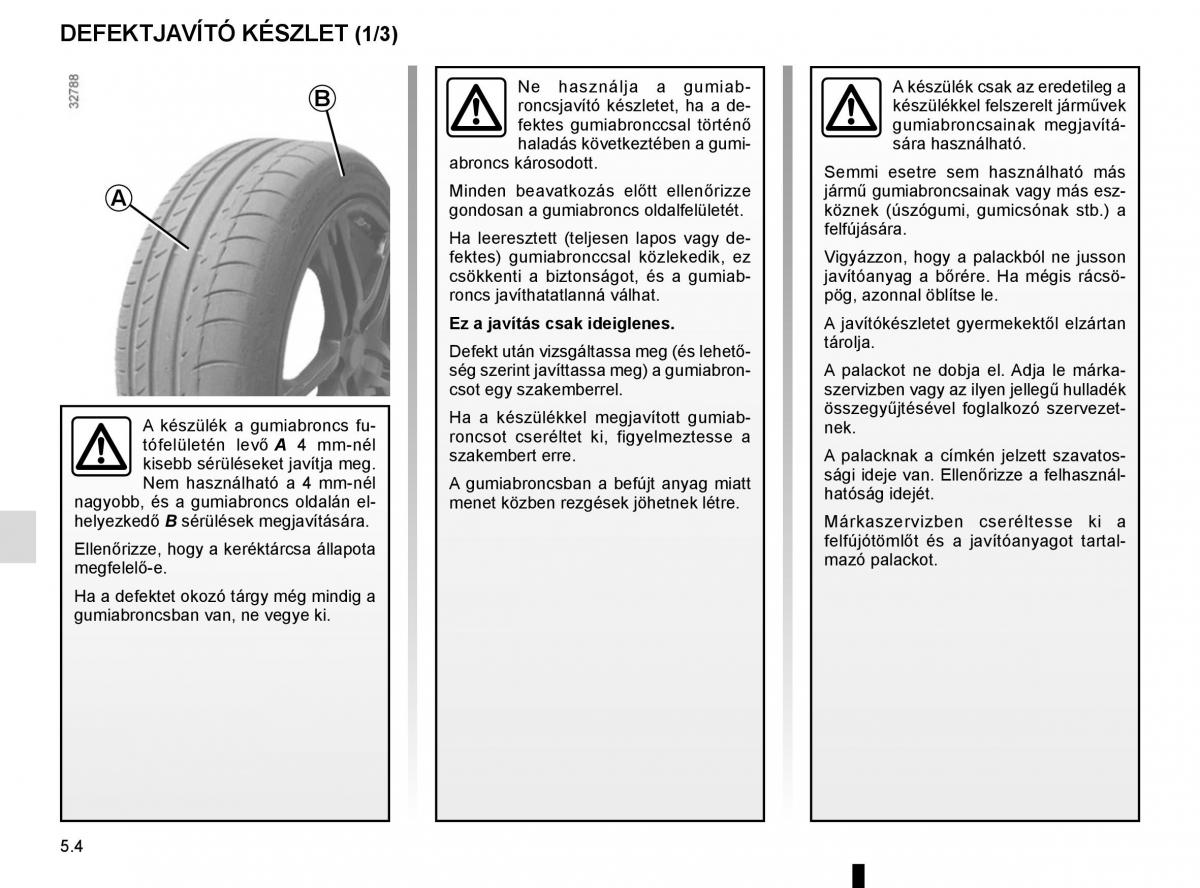 Renault Captur Kezelesi utmutato / page 194