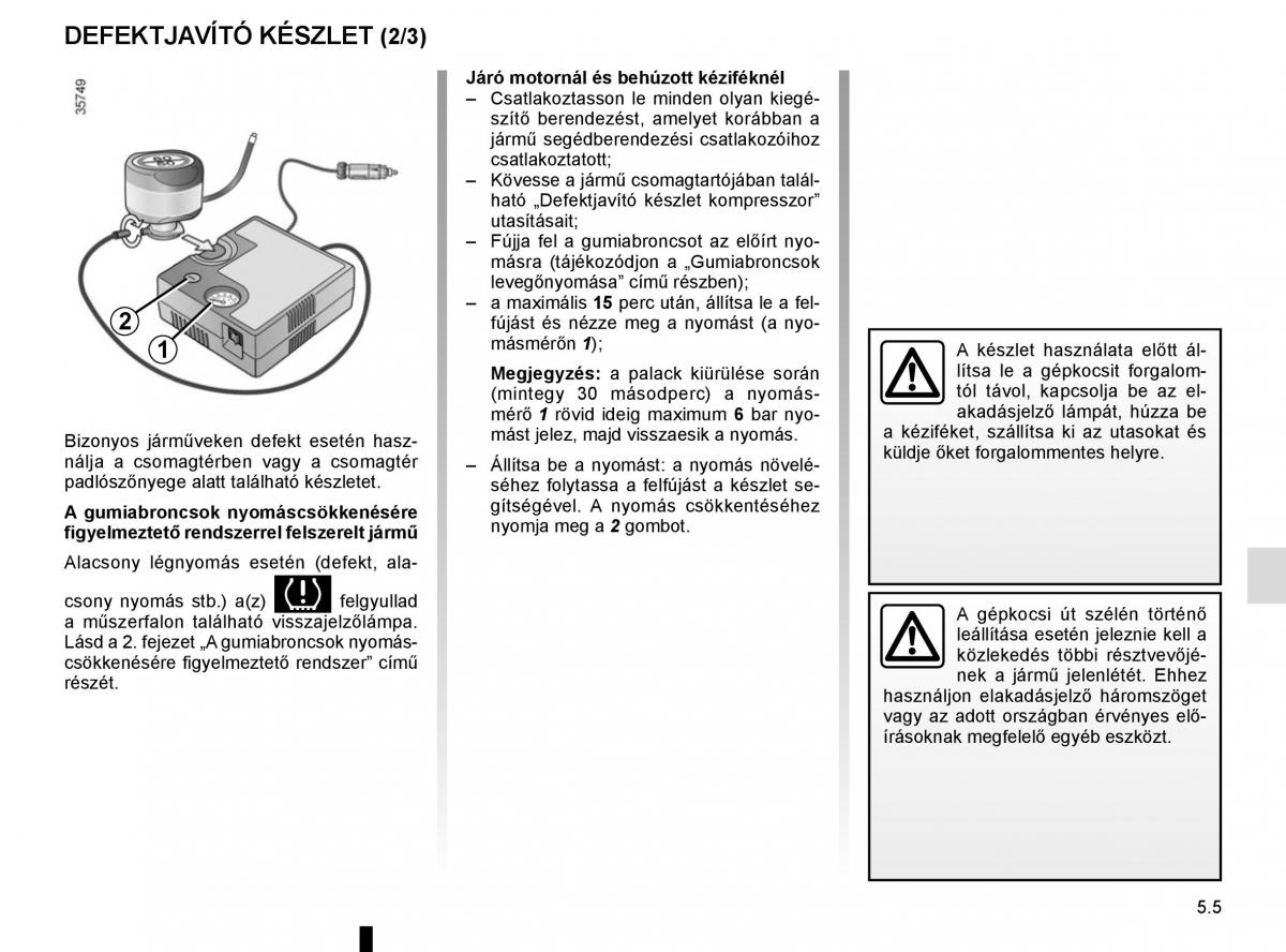 Renault Captur Kezelesi utmutato / page 195