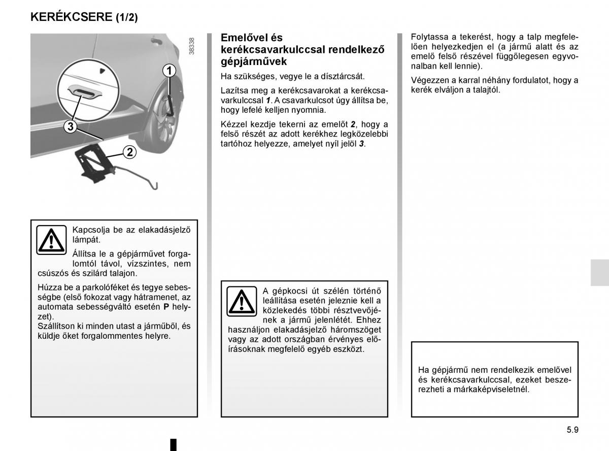 Renault Captur Kezelesi utmutato / page 199