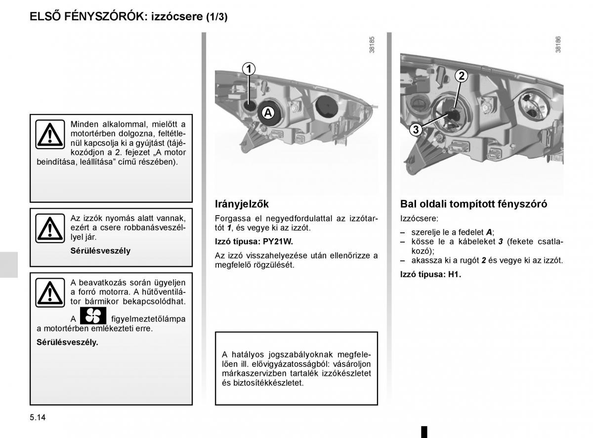 Renault Captur Kezelesi utmutato / page 204