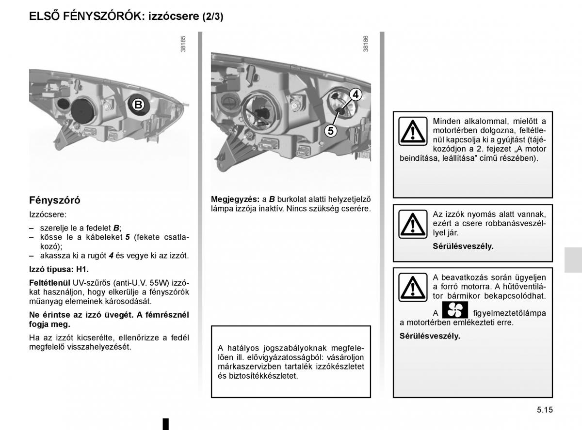 Renault Captur Kezelesi utmutato / page 205