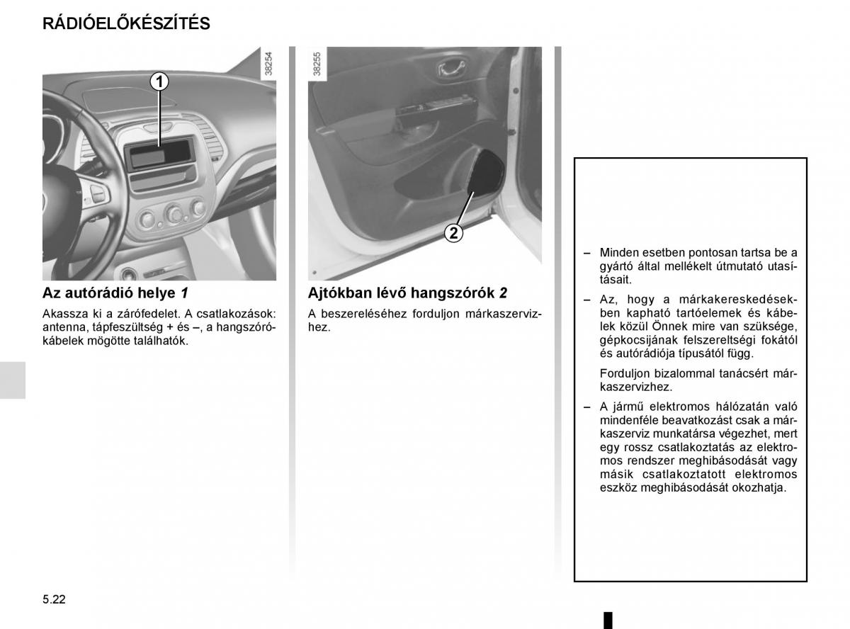 Renault Captur Kezelesi utmutato / page 212