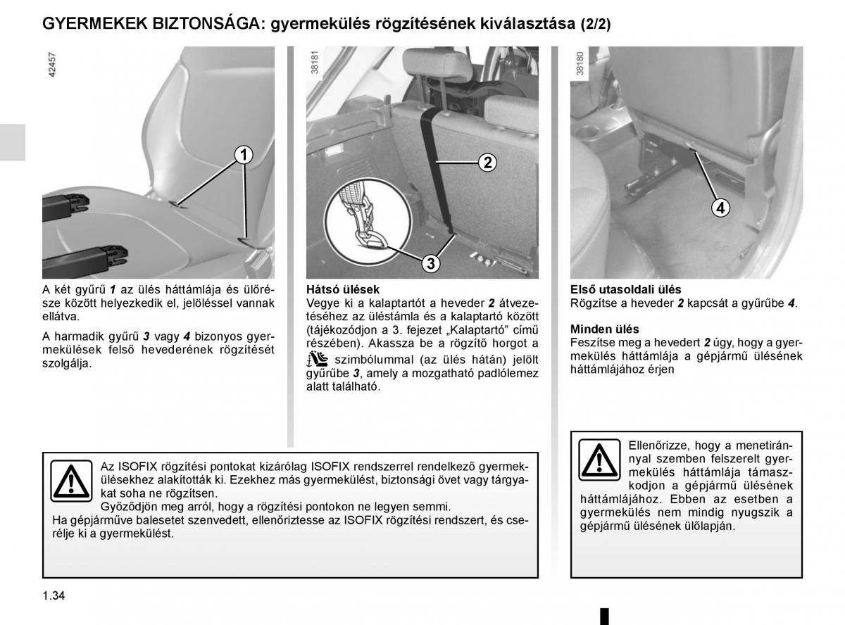 Renault Captur Kezelesi utmutato / page 40