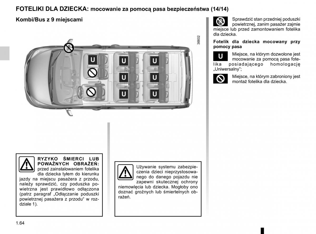 Renault Traffic III 2 instrukcja obslugi / page 70