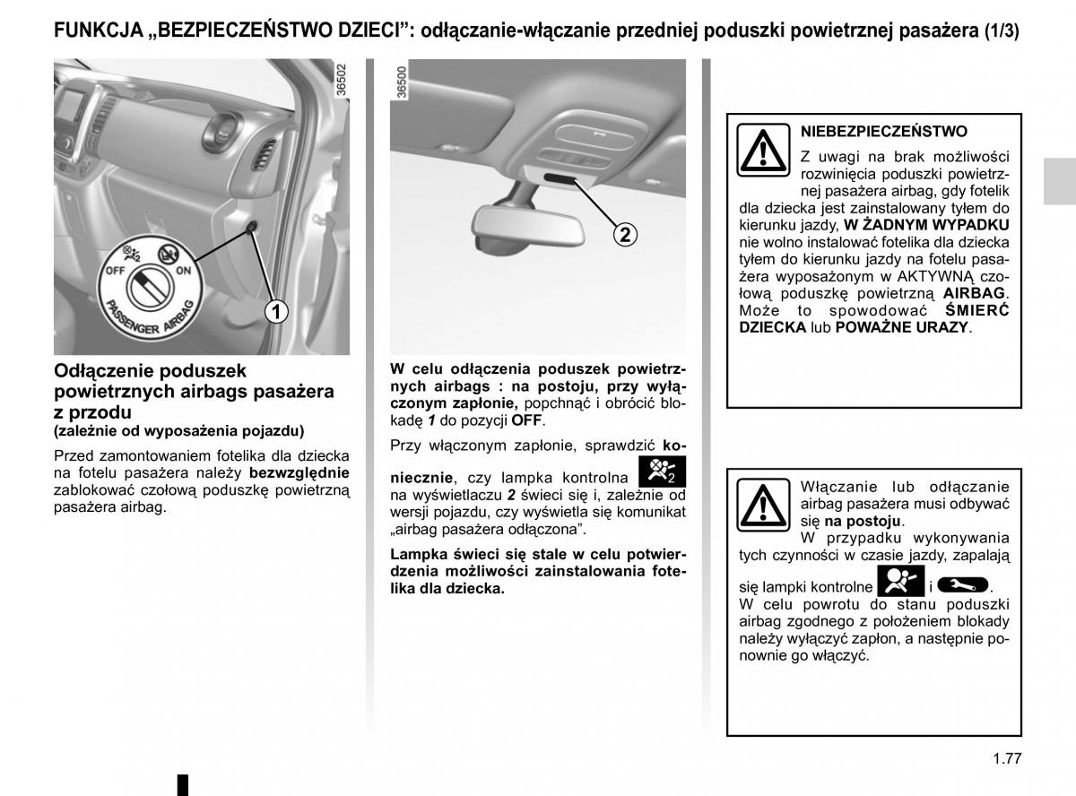 Renault Traffic III 2 instrukcja obslugi / page 83