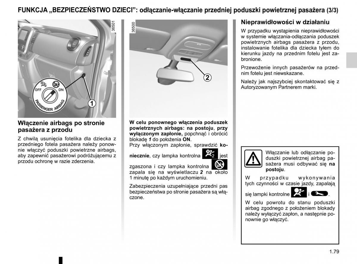 Renault Traffic III 2 instrukcja obslugi / page 85