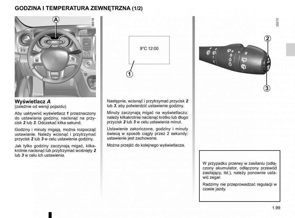 Renault Traffic III 2 instrukcja obslugi / page 105