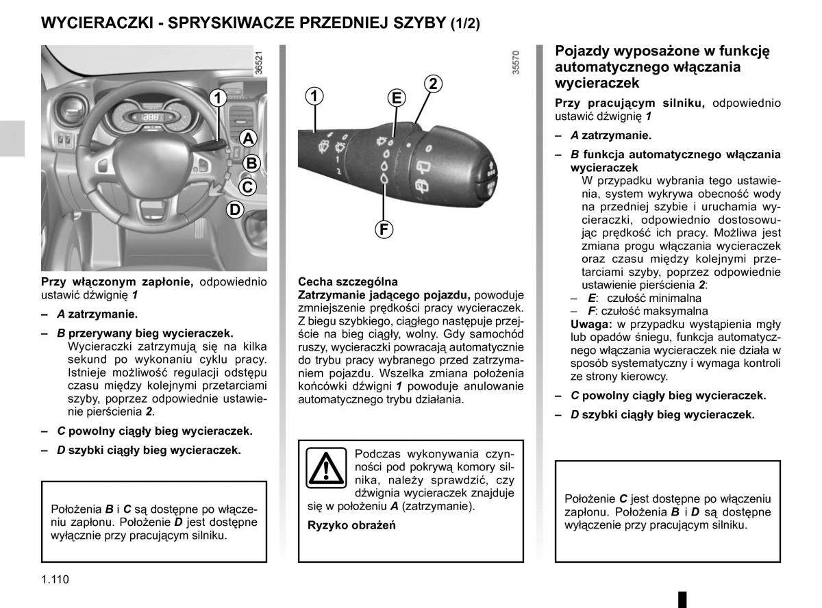 Renault Traffic III 2 instrukcja obslugi / page 116