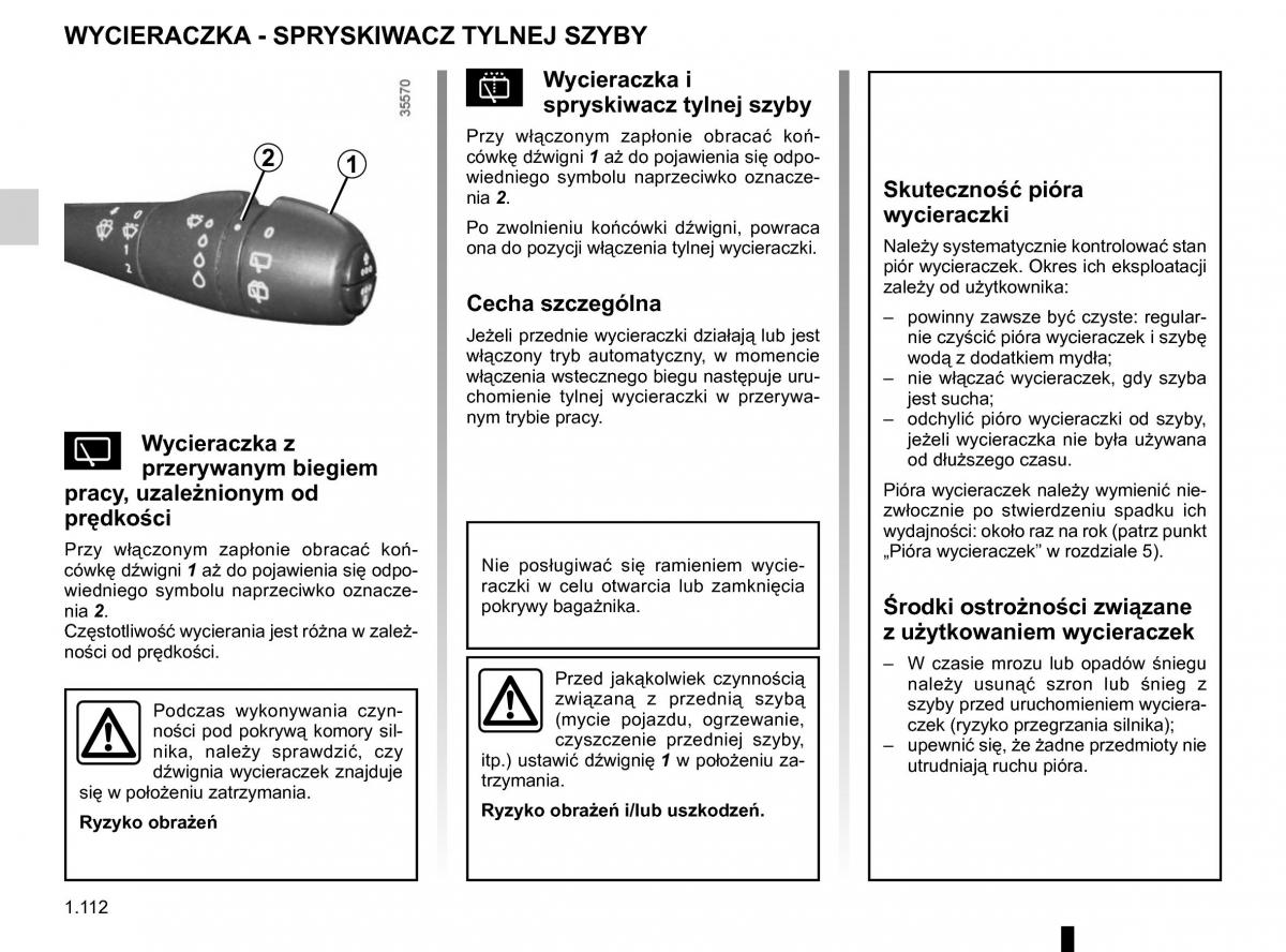 Renault Traffic III 2 instrukcja obslugi / page 118