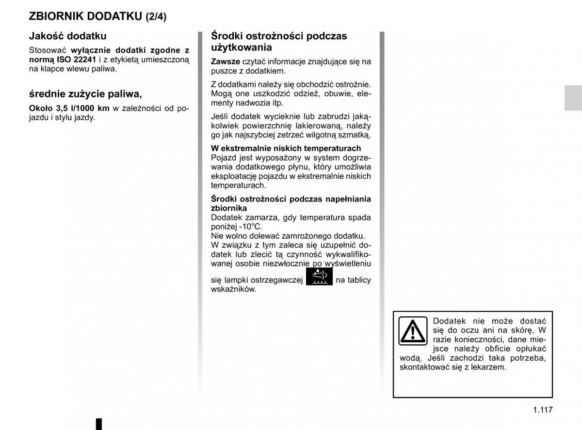 Renault Traffic III 2 instrukcja obslugi / page 123