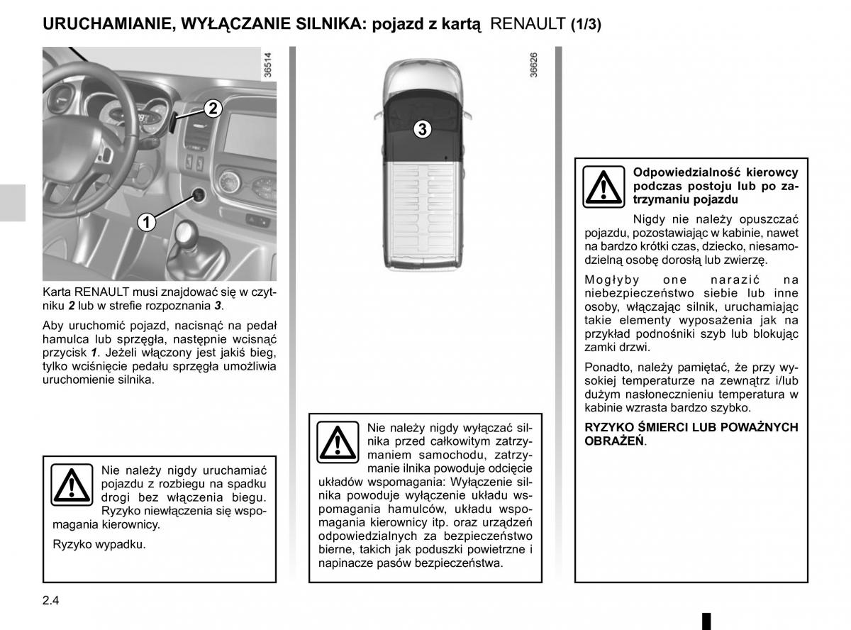 Renault Traffic III 2 instrukcja obslugi / page 130