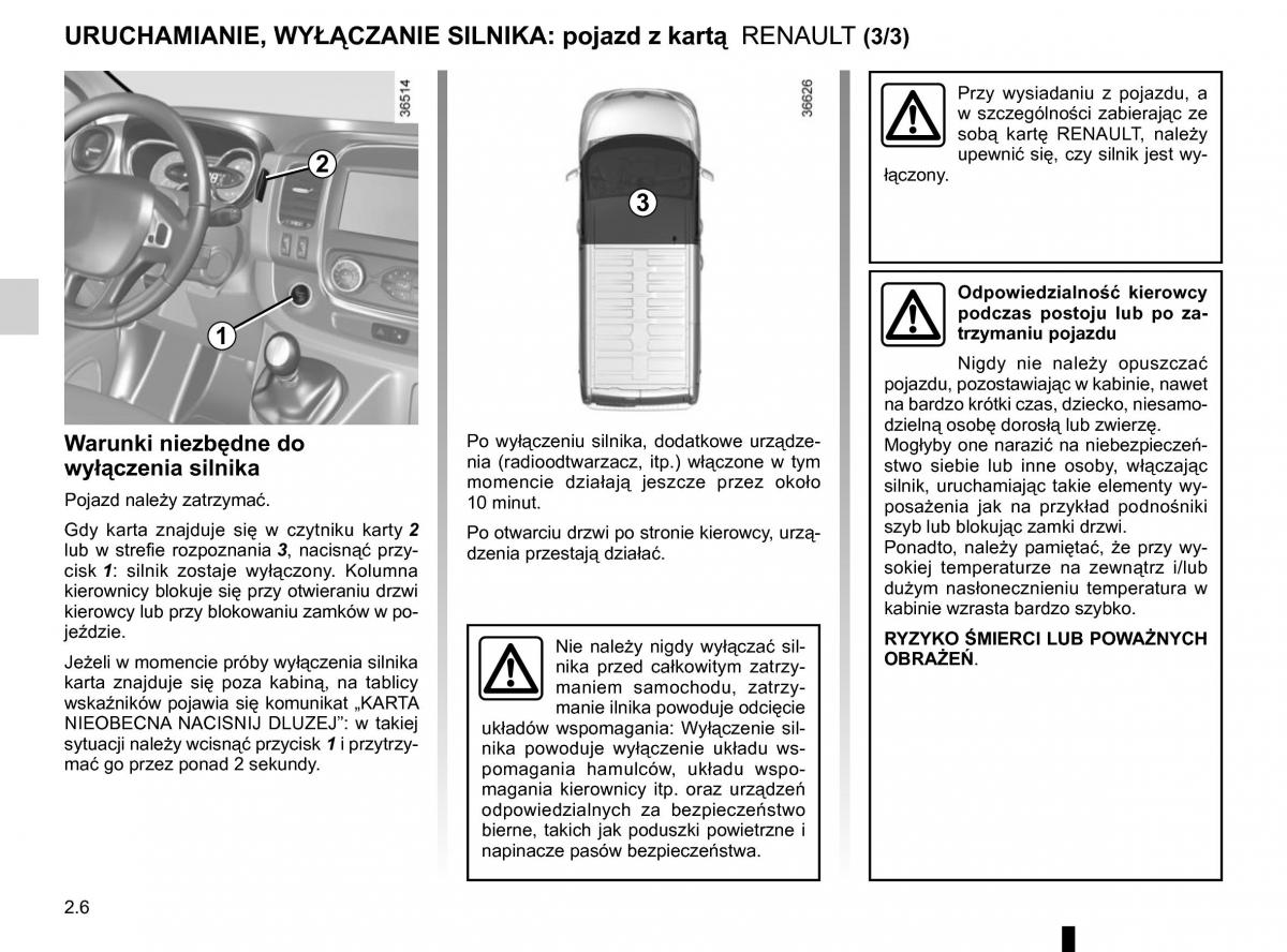 Renault Traffic III 2 instrukcja obslugi / page 132