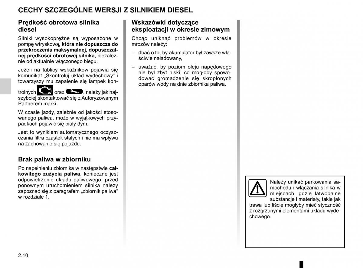 Renault Traffic III 2 instrukcja obslugi / page 136