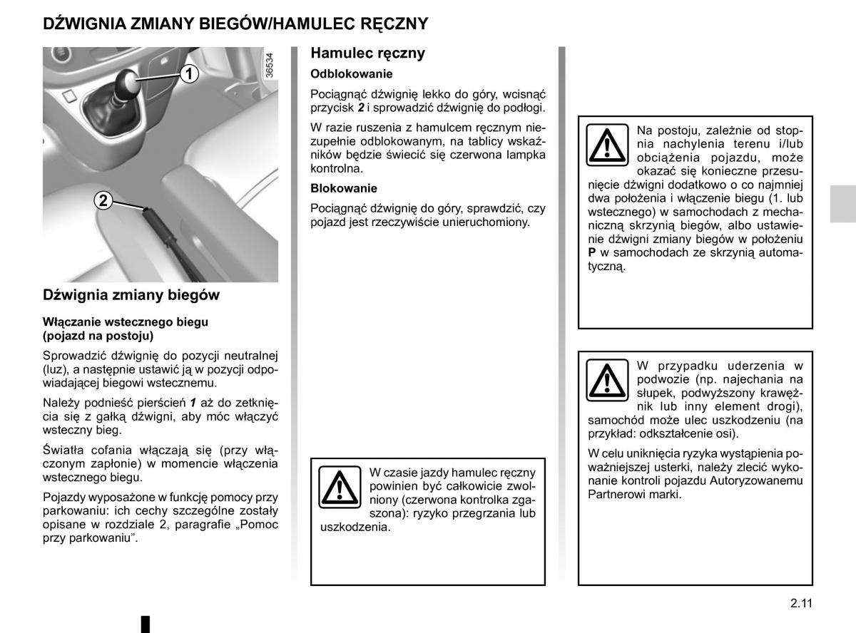 Renault Traffic III 2 instrukcja obslugi / page 137