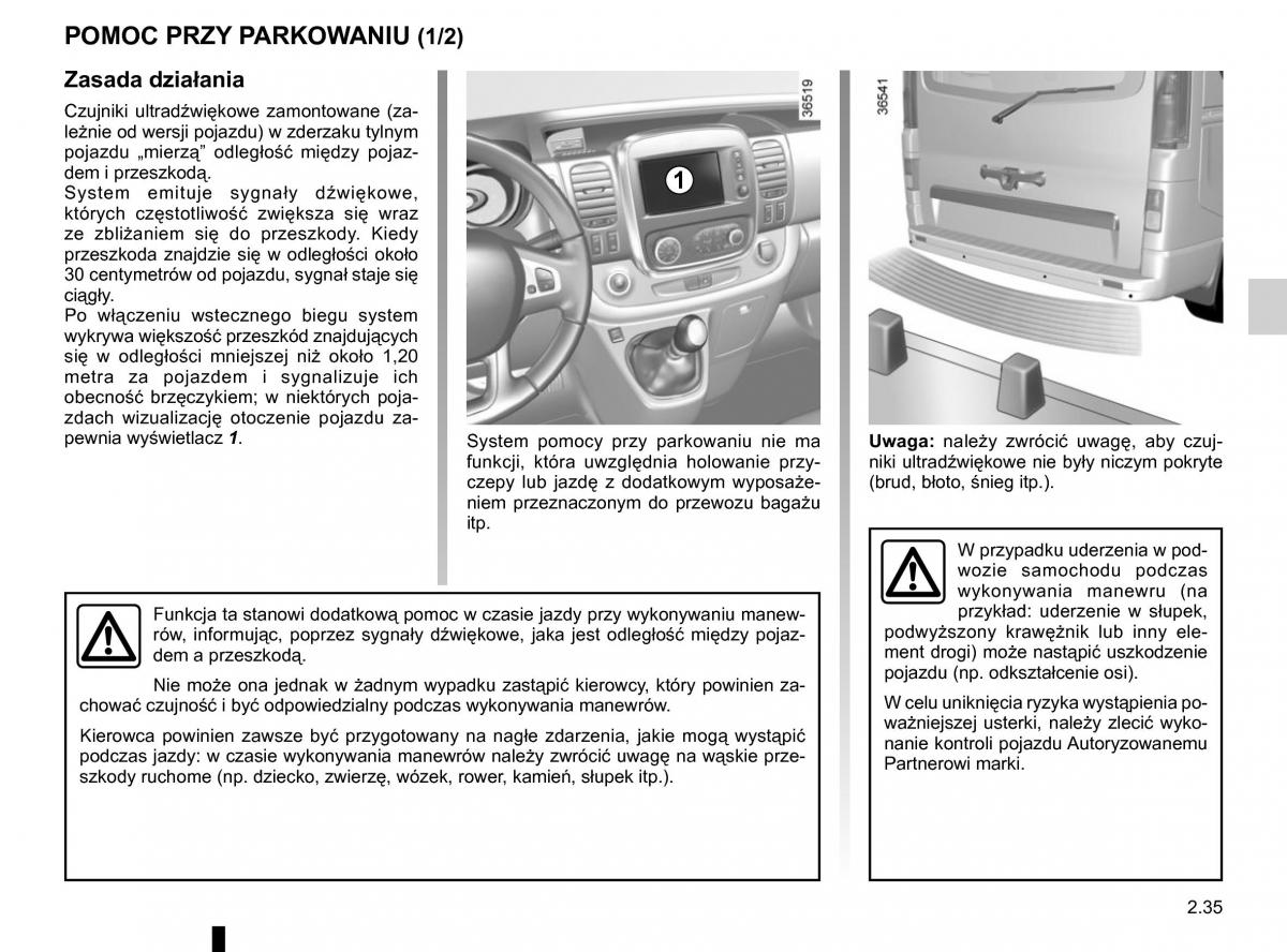 Renault Traffic III 2 instrukcja obslugi / page 161