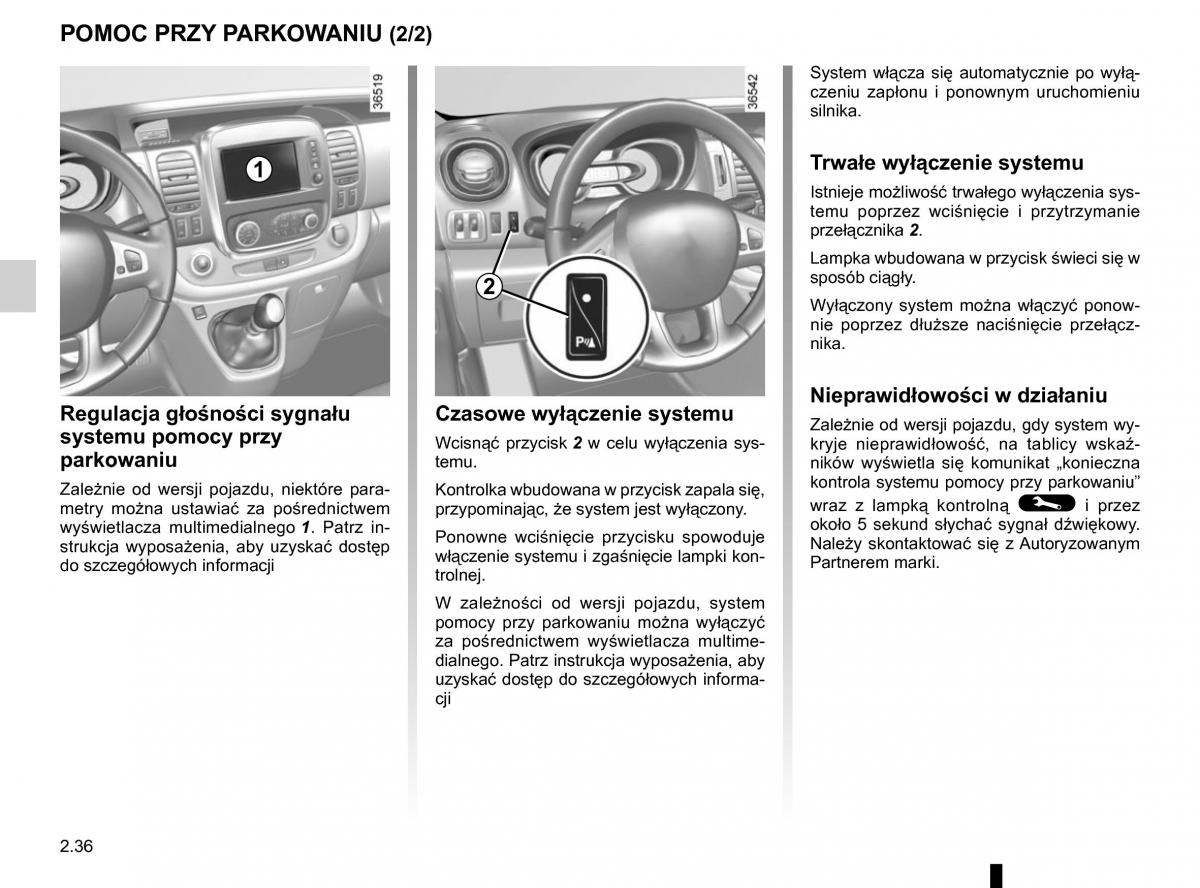 Renault Traffic III 2 instrukcja obslugi / page 162